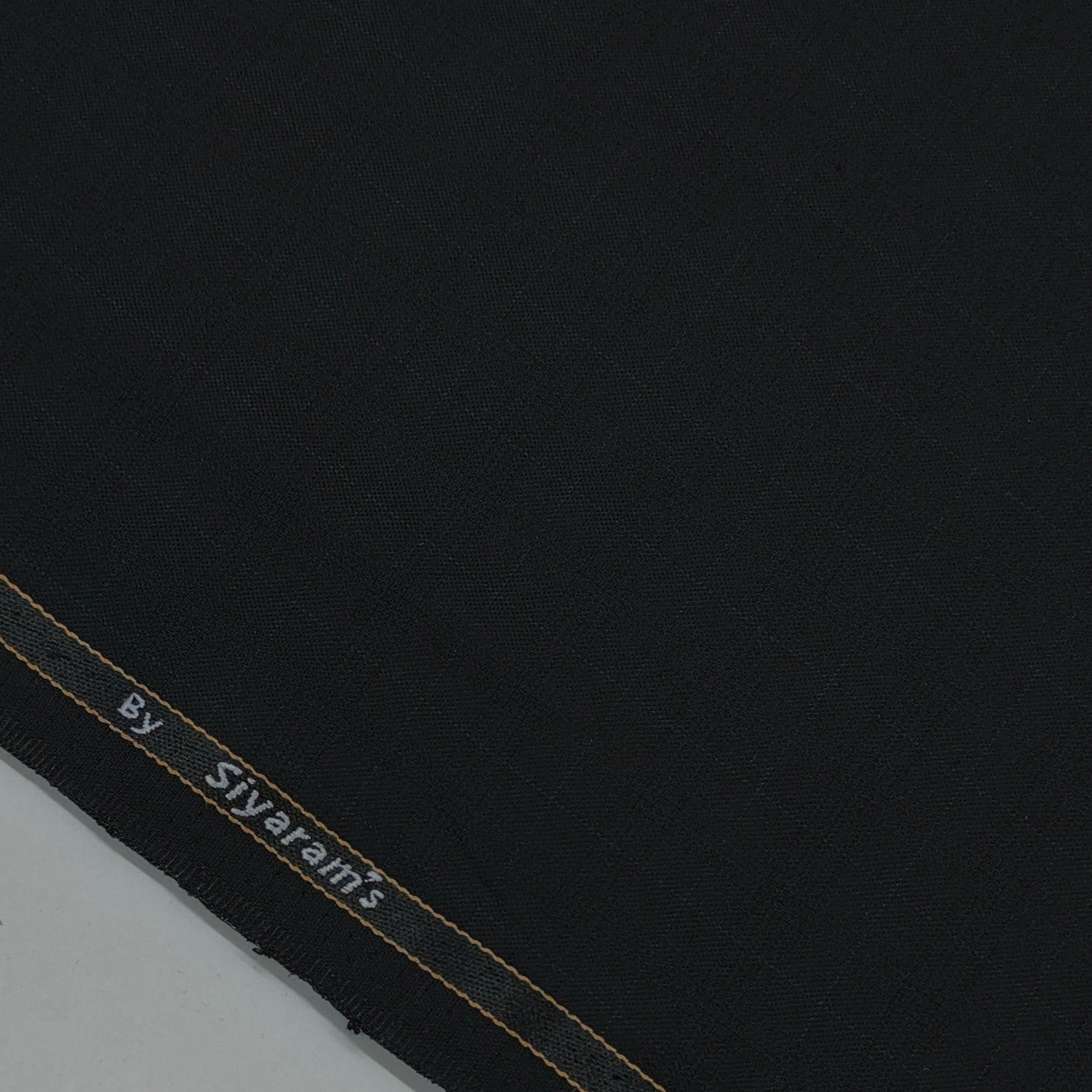 Trouser Fabric Siyaram Poly Viscose Check Colour Black